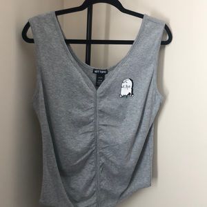 Grey crop top